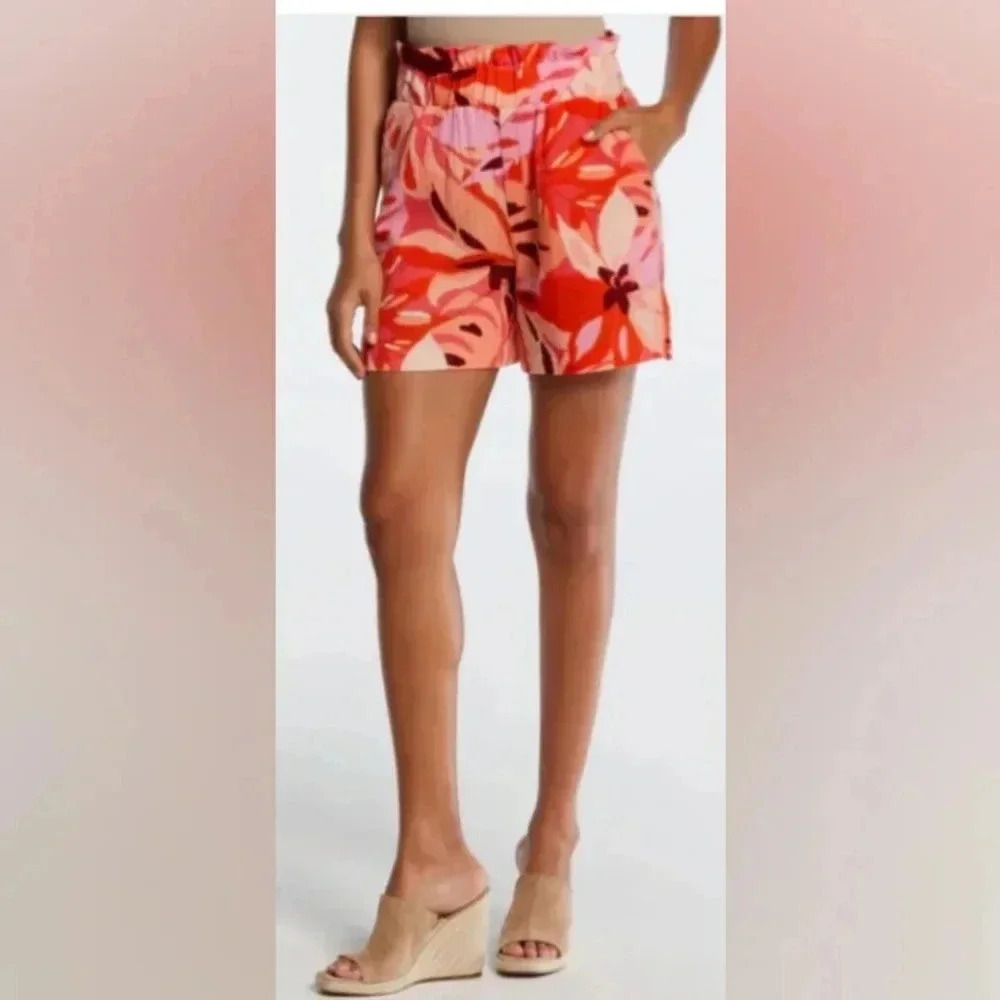 Rafaella  NWT 100% Cotton Floral Shorts Sixe 2X